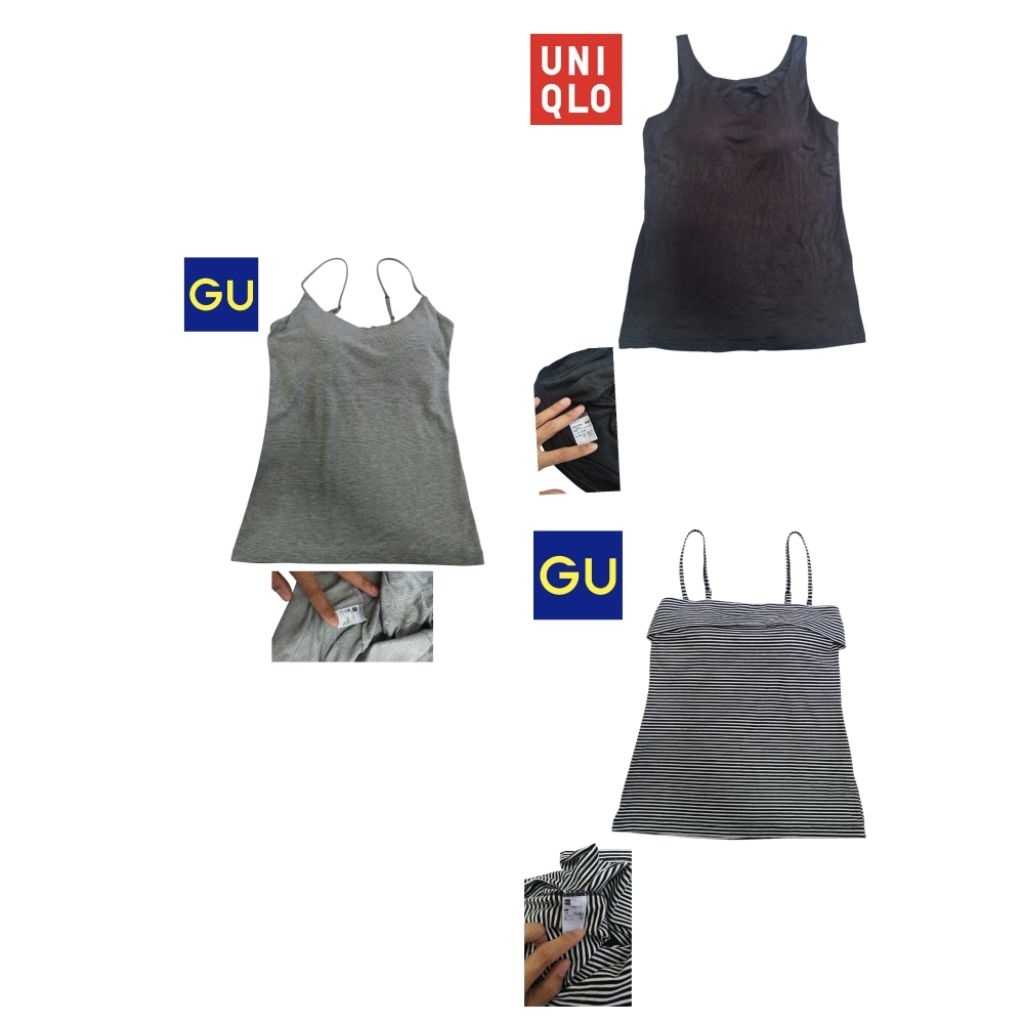 GU / Uniqlo เสื้อพร้อมบรา bratop มือสอง