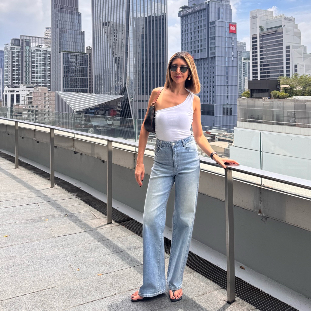 Aevelyn Jeans กางเกงยีนส์รุ่น Richy Light Blue