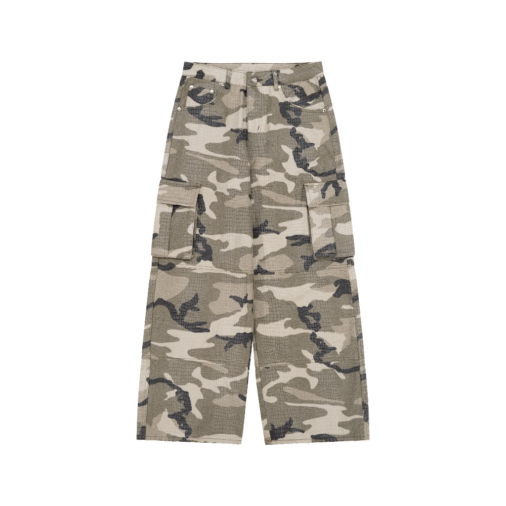 [พร้อมส่ง] UTM013 ASH BROWN CAMO PANTS กางเกงทหารขายาว สีแฮชบราวน์