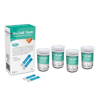 (ส่ง24ชม.) On Call Sure 200 Test glucose strip มาตรฐานจากเยอ…