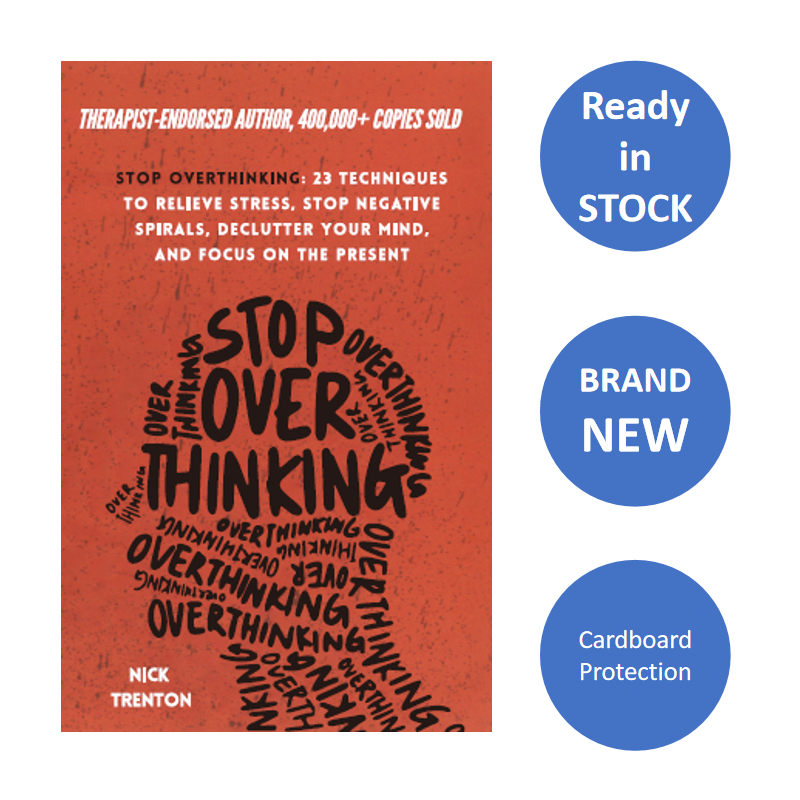 ENGLISH BOOK Stop Overthinking: 23 Techniques to Relieve Stress, Stop Negative Spirals, Declutter Yo