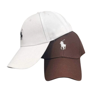 ลายใหม่ล่าสุด หมวกแก๊ป แฟชั่น งานปัก polo ผ้าฝ้ายสวมใส่สบาย ปีกหมวกโค้ง ใส่กันแดด ใส่ได้ทั้งหญิงและชาย