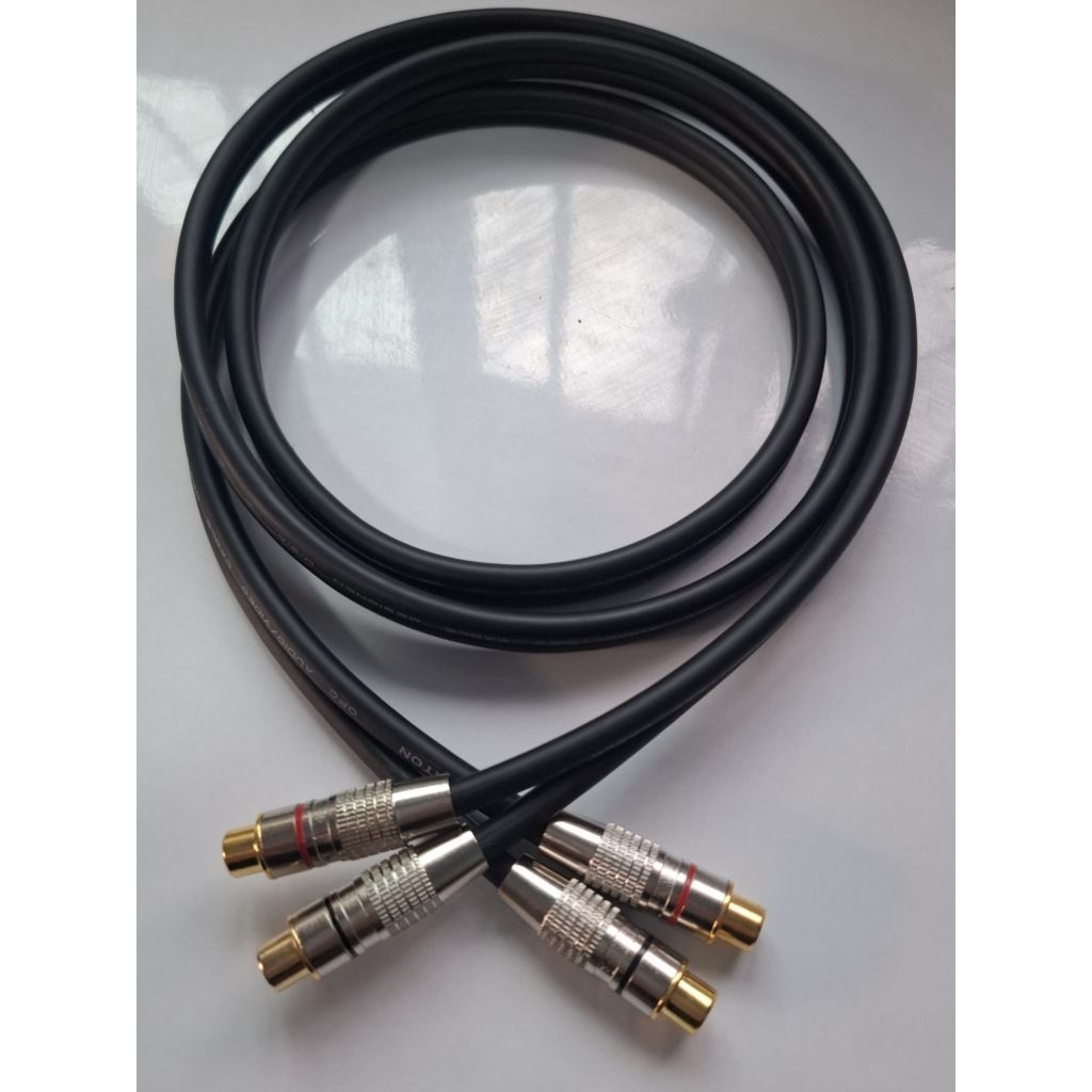 สาย Rca2 to Rca2 (เมีย)  connext audio cable liton