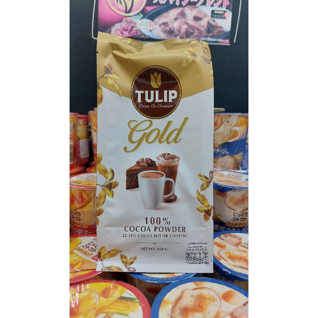 Tulip gold cocoa powder 450g.exp 06/2027