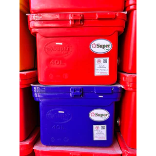 ถังแช่น้ำแข็ง 40 /60 /80 /100 /130 /160 /200 /300 ลิตร (สีน้ำเงิน/สีแดง) ใช้งานได้ยาวนาน เก็บความเย็นได้ดีเยี่ยม