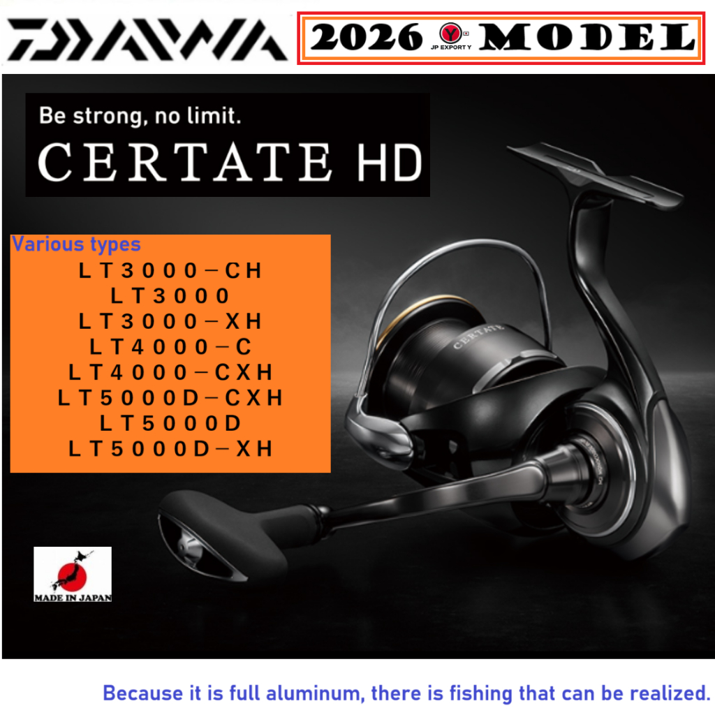 Daiwa 26'CERTATE HD มีหลายรุ่น 3000/4000/5000 ของแท้จากญี่ปุ่น รอกตกปลา