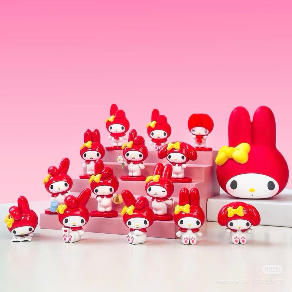 พร้อมส่งในไทย,(กทมส่งด่วนได้❤️) My Melody Classic Series Mini Figure / 1 จุ่ม 2 ชิ้น