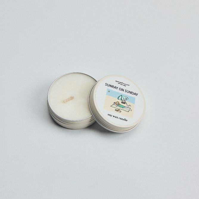 Summerstuff.marine - SOY WAX CANDLES กลิ่น SUNRAY ON SUNDAY (60 g) - เทียนหอม เทียนหอมไขถั่วเหลือง