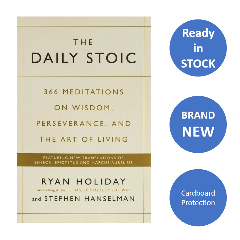ENGLISH BOOK Daily Stoic: 366 Meditations on Wisdom, Perseverance, and the Art of Living RYAN HOLIDAY