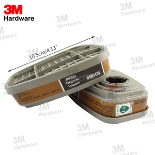3M 6001 ตลับกรอง ของแท้ ตลับกรองป้องกันไอระเหยสารเคมี สี ทินเนอร์ ยาฆ่าแมลง กรองน้ำมัน 6001CN