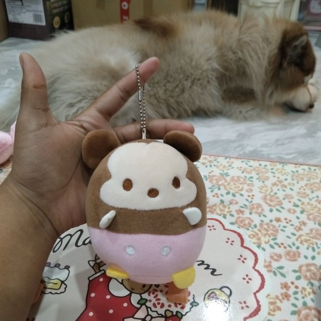 พวงกุญแจตุ๊กตานี้คือตุ๊กตาจากคอลเลกชัน Disney Ufufy โดยตัวละครในรูปคือ "ชิป" (Chip) จากเรื่อง Chip '