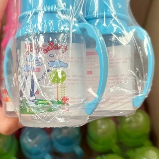 ยกโหล ขวดนม 4ออนซ์ มีมือจับ คละสี คละลาย ขายยกโหล12ขวด 4oz. มีมอก.