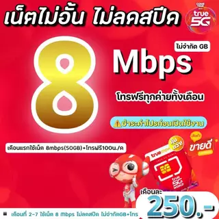 (ชำระค่าโปรก่อนใช้งาน) ซิมทรู true เน็ต 20Mbps (80GB)+เพิ่มโทรฟรีทุกค่ายได้(จำกัดทั้งร้านไม่เกิน1ซิม/ท่าน)