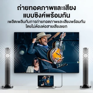 ⚡ส่งจาก กทม⚡Jasoz DP to HDMI Cable 4K DP สายเคเบิ้ล แปลง DP ถึง HDMI For Computer To Laptop PS4/5