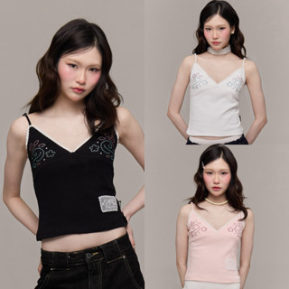 (พร้อมส่ง)prey เสื้อสายเดียว valli top