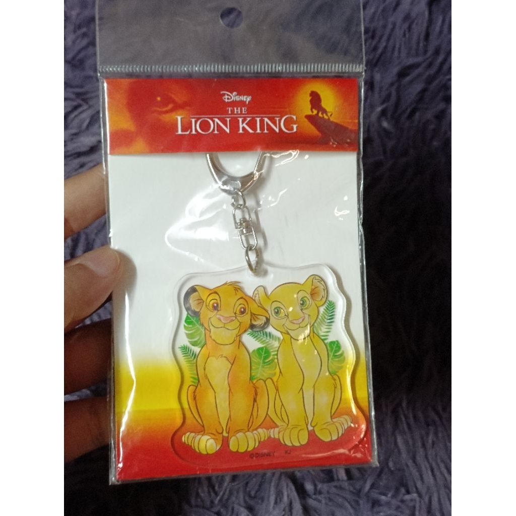 หายาก น่ารักมาก 🦁 Disney Lion King Acrylic Keychain Simba & Nala 🦁 พวงกุญแจ เดอะ ไลอ้อนคิง ซิมบ้า กั