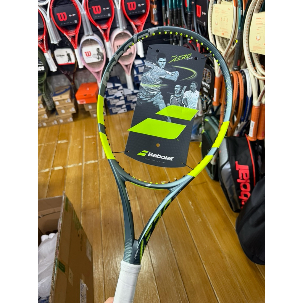 ไม้เทนนิส BABOLAT PURE AERO TEAM 2026 หน้าไม้ 100 น้ำหนัก 285 กรัม (สินค้าสั่งขึ้นเอ็นตามออเดอร์ ไม่รับเปลี่ยน หรือคืน) ราคาถูก Shopee Lazada