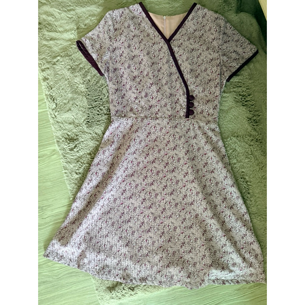 Pyn brand dress สีชมพูอมม่วง