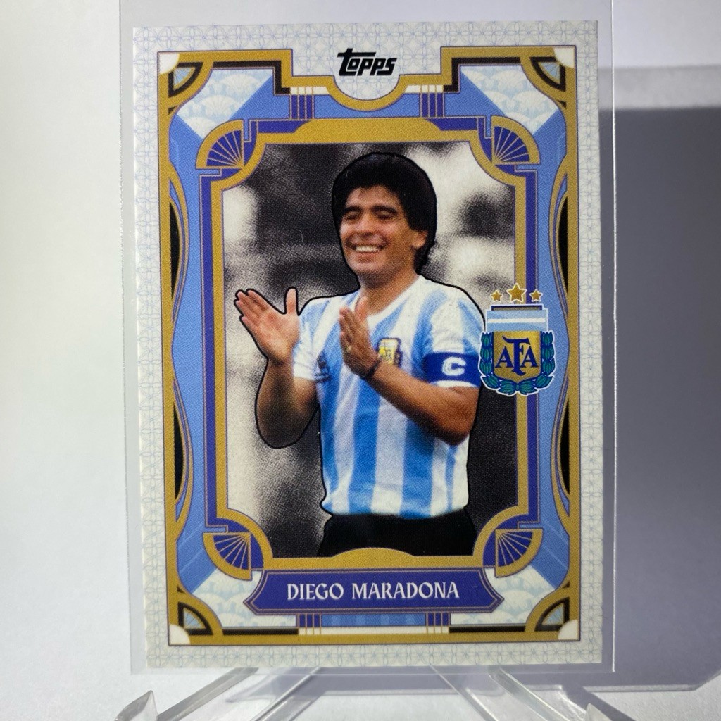 การ์ดนักฟุตบอล DIEGO MARADONA, ARGENTINA, FIRST GOAL, TOPPS 2024, #35