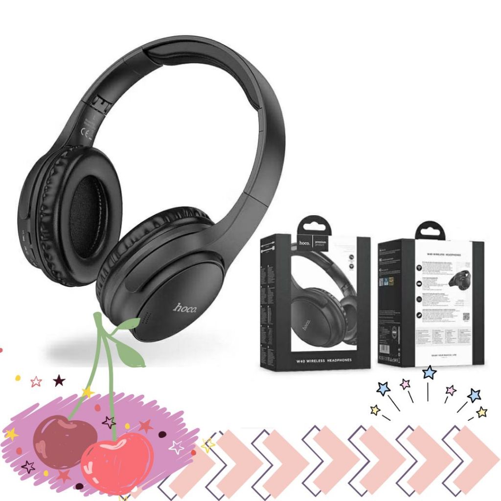 พร้อมส่งจากไทย HOCO W40 BLUETOOTH HEADPHONE หูฟังครอบหูบลูทูธพร้อมไมค์ในตัว