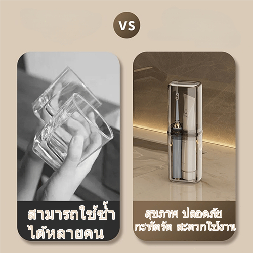 กล่องเก็บแปรงสีฟัน และยาสีฟันแบบพกพา ใช้งานได้แบบ 2 in1 ช่วยในการรักษาความสะอาด มาพร้อม 2 รุ่นให้เลือกได้ตามความชอบ ราคา ถูกที่สุด ดีลบีเคเค แกลเลอรีภาพที่ 7