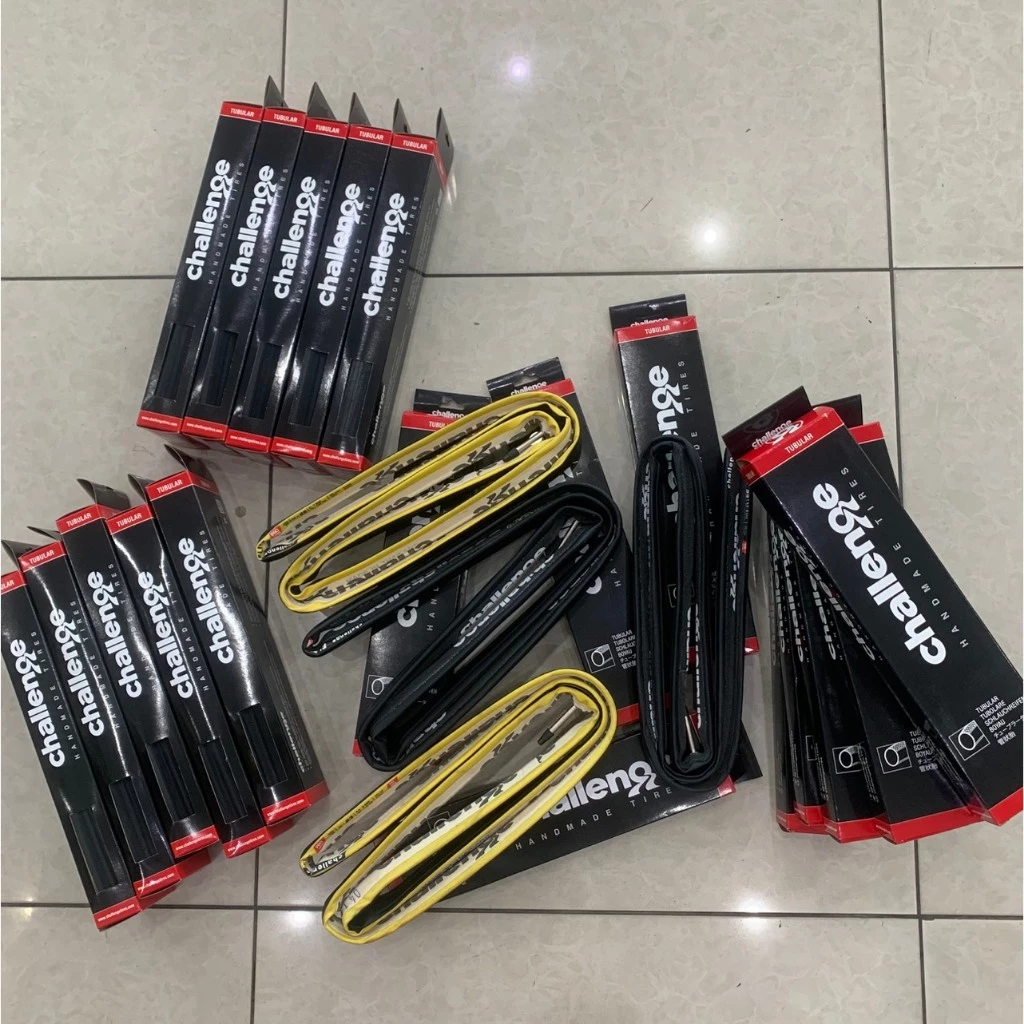 ยางฮาร์ฟ Challenge รุ่น ELITE ​PRO​ series​ 700x25c 700x23c ขอบดำและครีม Tubular Tires