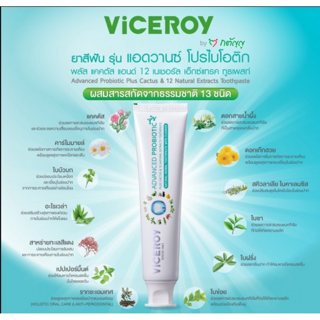 ยาสีฟัน Viceroy Toothpaste 120 g.
