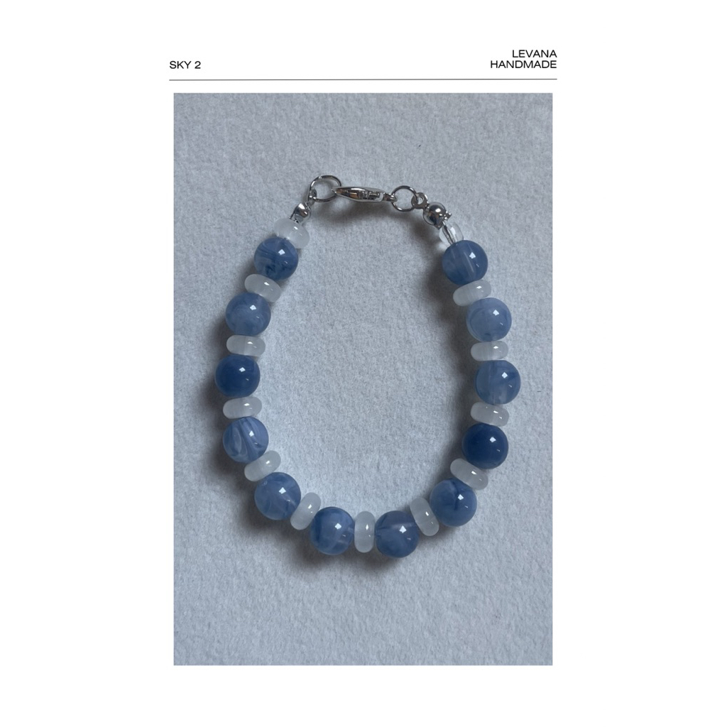 Levanahandmade : SKY-2 Glass beads Bracelet