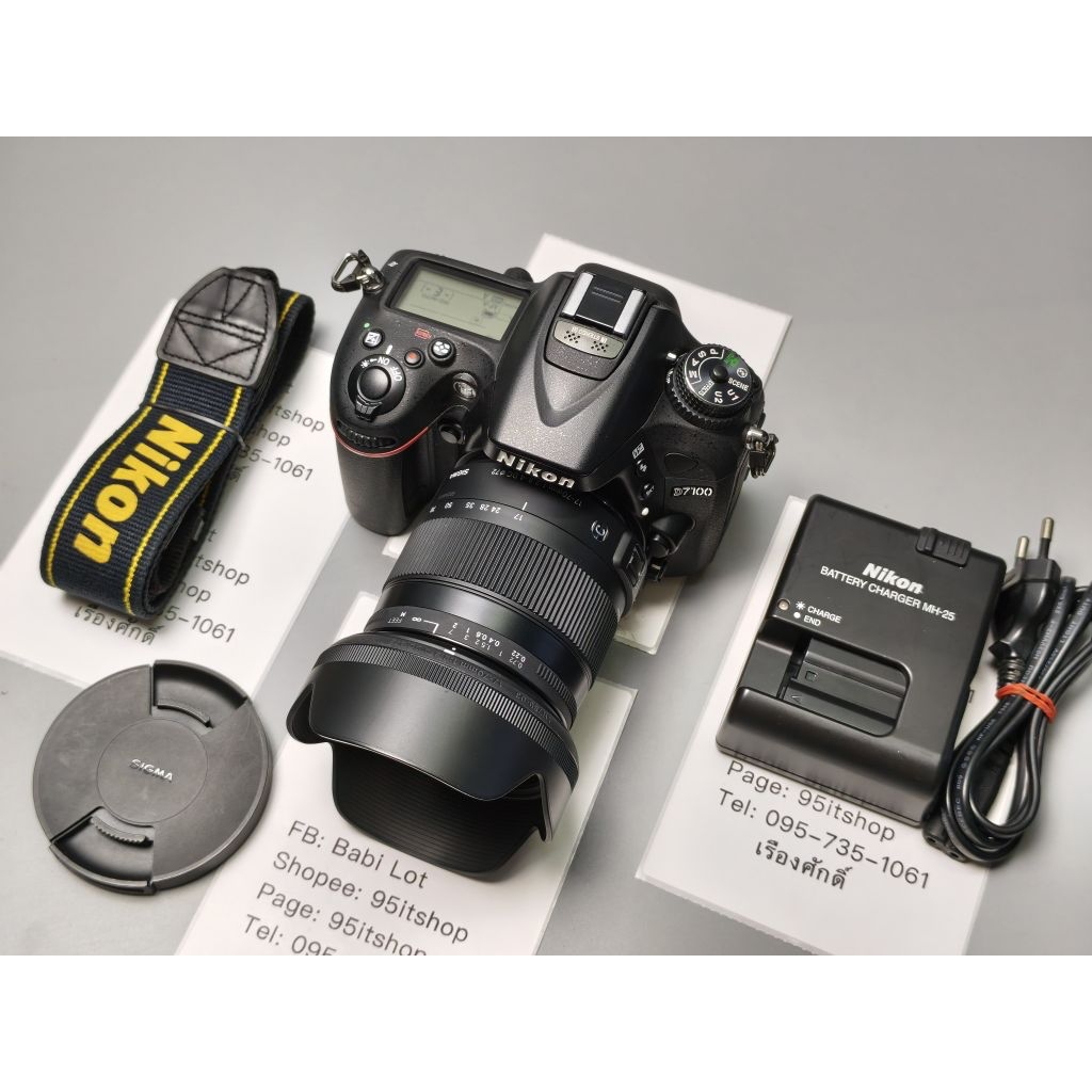 Nikon D7100 พร้อมเลนส์
Sigma 17-70 f2.8-4 DC

เมนูไทย/ชัตเตอร์4,×××


