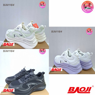 รองเท้าผ้าใบบาโอจิ BAOJI เเท้100% BJW 1184 รองเท้าผ้าใบผู้หญิง ไซร้ 37-41