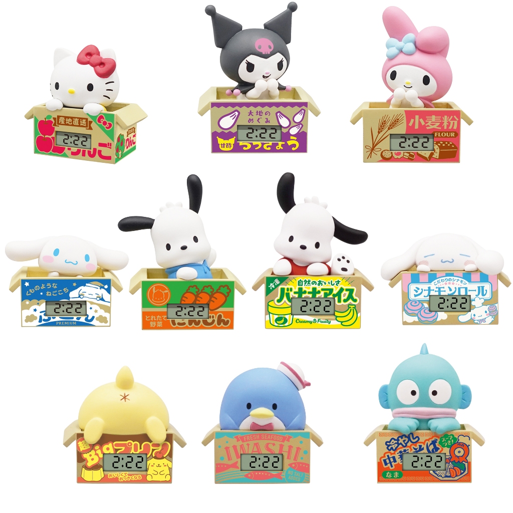 **ของแท้ พร้อมส่ง** ซานริโอ อยู่ในลัง ชุดที่ 1 & 2 Capsule Sanrio Characters Cardboard Watch 1 & 2