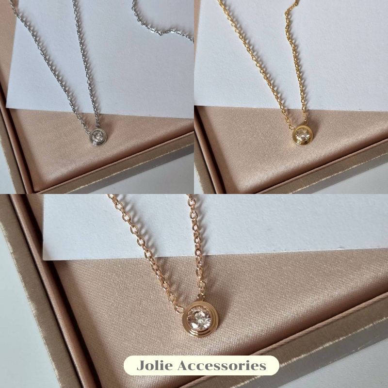 (CA28) สร้อยคอ CA ใส่ได้ทุกวัน ราคาถูก มีปั๊มแบรนด์ ลูกคุณสุดๆ ♡