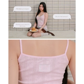 kome.offi สายเดี่ยวลูกไม้ รุ่น scarlett top