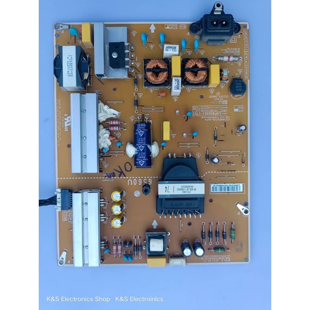 POWER SUPPLY LG 60UJ630T , 65UJ630T พาร์ท EAX67189001 (ซับพลาย แอลจี) อะไหล่แท้/ของถอดมือสอง รับประก