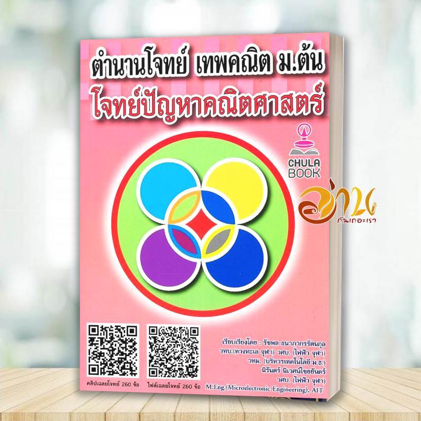 หนังสือ ตำนานโจทย์ เทพคณิต ม.ต้น โจทย์ปัญหาคณิตศาสตร์ โดย: รัชพล ธนาภากรรัตนกุล และคณะ  สนพ: ศูนย์หนังสือจุฬา BK03 SET7 ราคา ถูกที่สุด ดีลบีเคเค