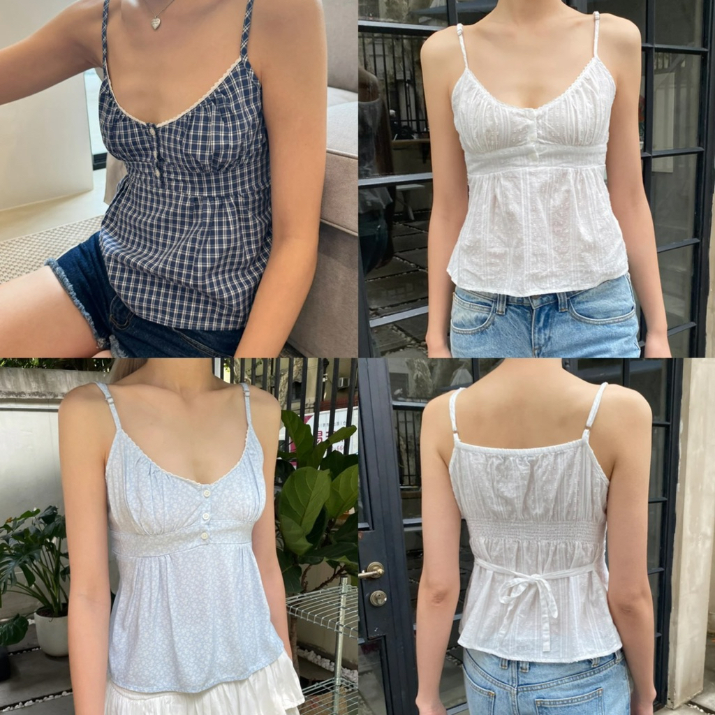 พร้อมส่งด่วน ของแท้ เสื้อสายเดี่ยว brandy melville tiffany top เสื้อแบรนดี้ เมลวิล เสื้อ brandy melville