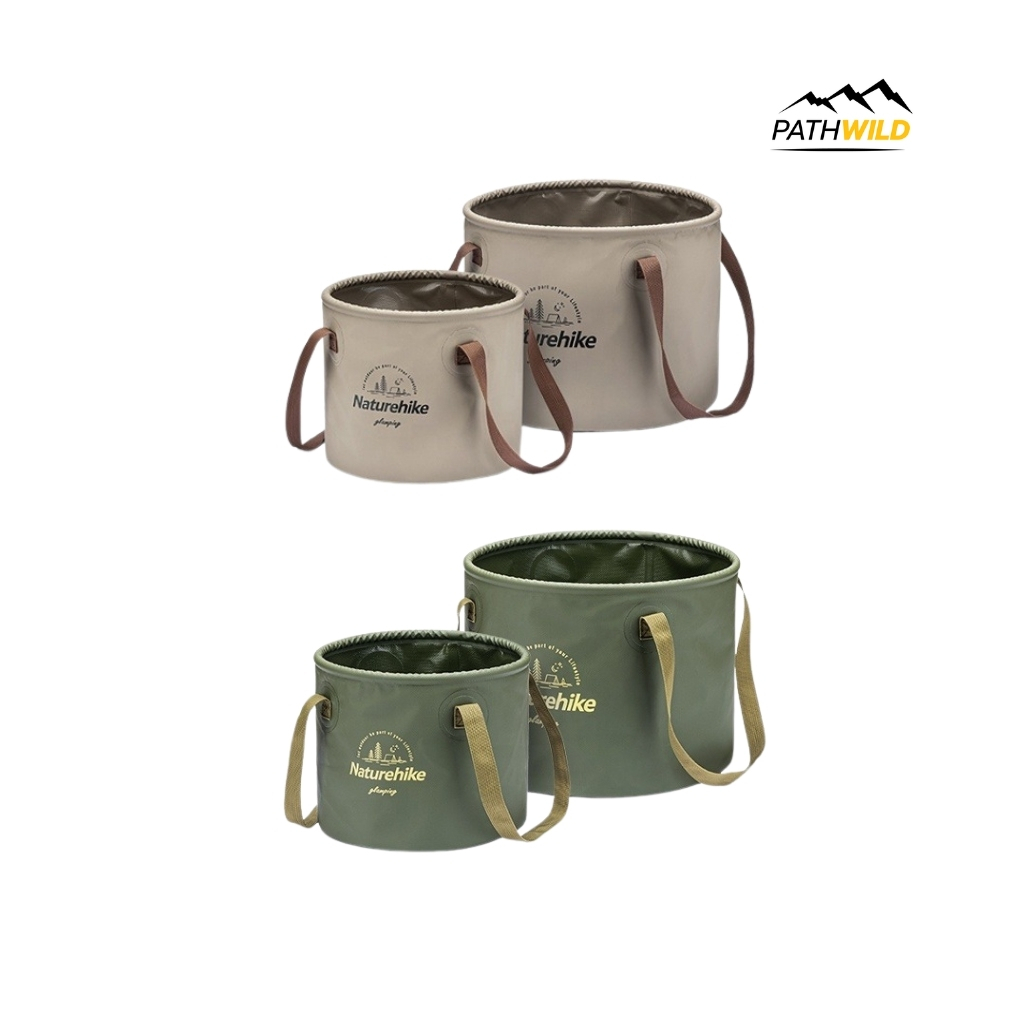 NATUREHIKE NH20SJ040 : Foldable round bucket ถังน้ำพับได้อเนกประสงค์ ขนาด 10L และ 20L กันน้ำได้ เคลื