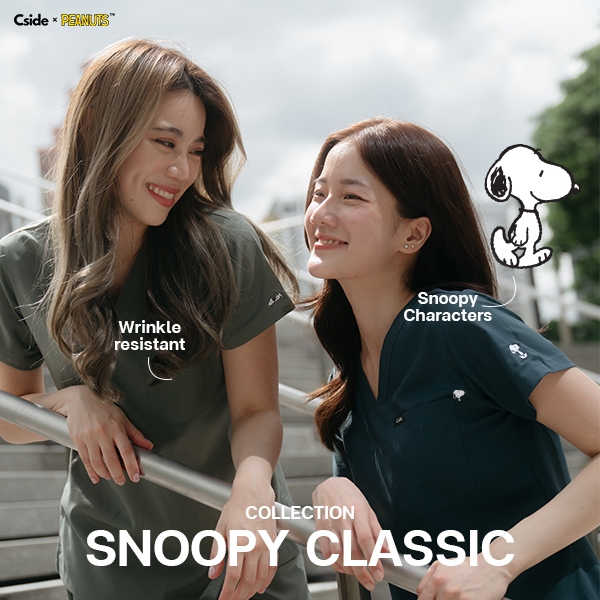 Cside Scrub - New! Snoopy Classic Collection - (ชุดสครับ ชุดสครับหญิง ชุดสครับหมอ)
