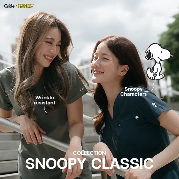 Cside Scrub - Snoopy Classic Collection - (ชุดสครับ ชุดสครับหญิง ชุดสครับหมอ)