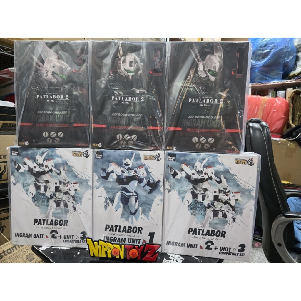 [Instock] threeZero : 1/35 ROBO-DOU Ingram Unit 1 and Unit 2 + Unit 3 Compatible Set + Reactive Armo