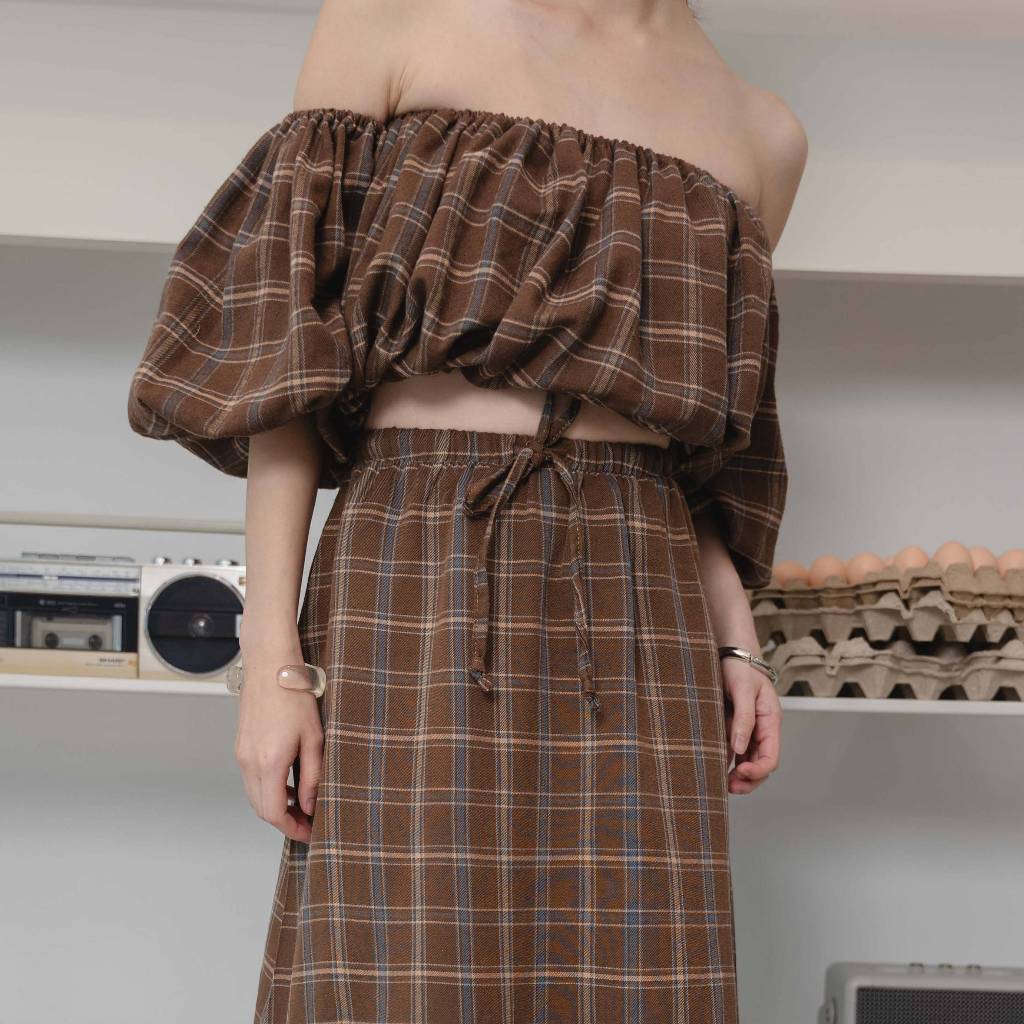Kimmame - กระโปรง รุ่น Joy in Check Skirt