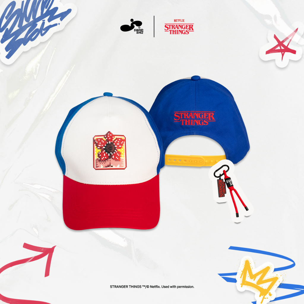 [พร้อมส่ง] Stranger Things Multicolor Cap Dustin Theme
