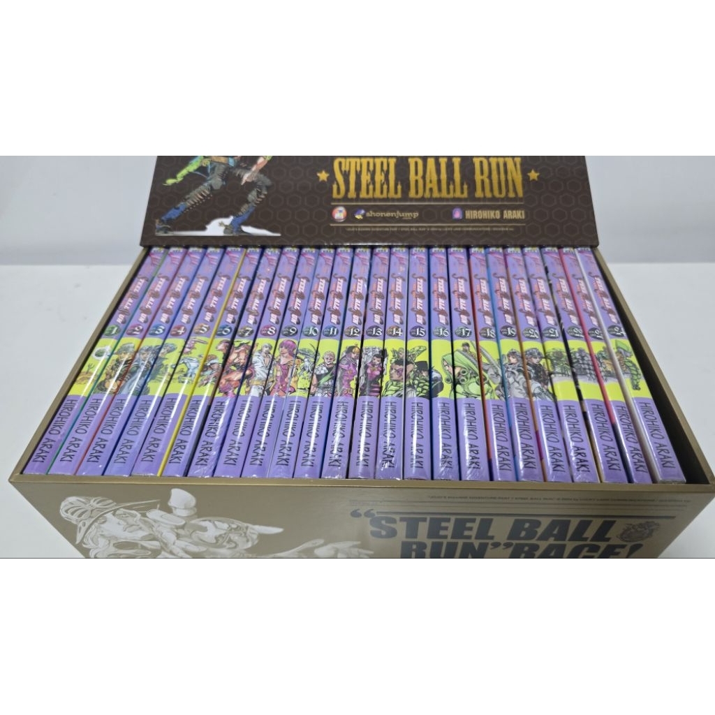 JOJO ภาค 7 steel ball run boxset  1-24 ครบจบ สภาพมือ1ในซีล boxแกะแล้ว