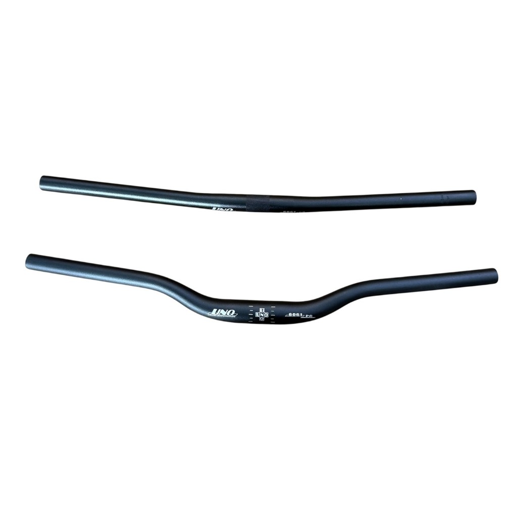 แฮนด์ UNO วัสดุอลูมีเนียม  แฮนด์ตรงขนาด 25.4 mm   แฮนด์ยก 1 นิ้ว ขนาด 31.8 mm