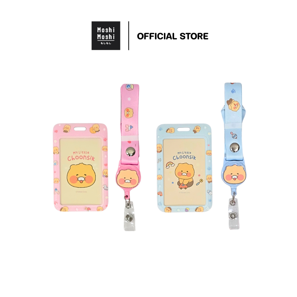 Moshi Moshi สายคล้องบัตร ป้ายใส่การ์ด ลาย Choonsik ลิขสิทธิ์แท้จาก Kakao Friends รุ่น 6100007183-7184