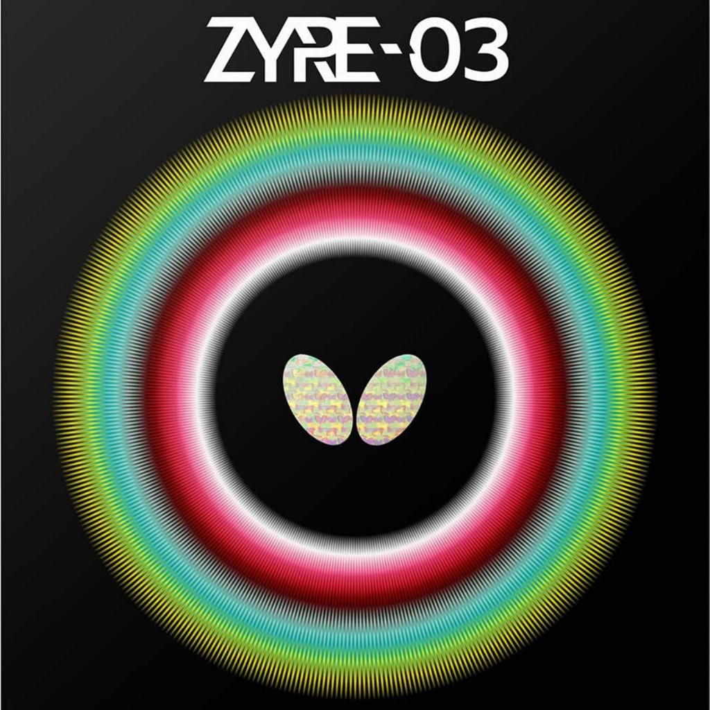 ยางปิงปอง สปินสูง ควบคุมดี Butterfly Zyre 03 ผู้เล่นแข่งขัน ของแท้ญี่ปุ่น ZIA03  สีแดง/ดำ ขนาด 2.5/2