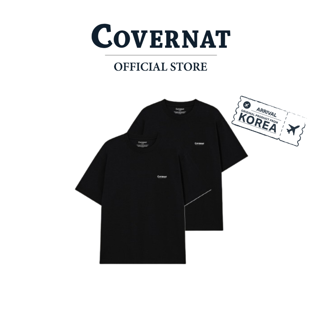 COVERNAT เสื้อยืด รุ่น Cool Cotton 2Pack T-Shirt Black (70022OCCSSU_S6BKBK)