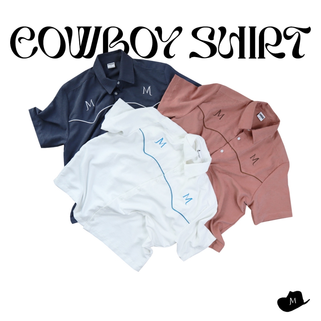 JAMANBKK / COWBOY SHIRT / เสื้อเชิ้ตแขนสั้น Cowboy