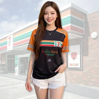 [พร้อมส่งจากไทย] เสื้อ 7-11(N56) หิวเมื่อไหร่ก็แวะมาเสื้อยืดพิมพ์ลายใส่ได้ชาย-หญิง