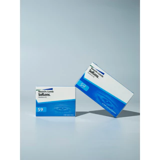 Bausch&Lomb soflens59 บอชแอนด์ลอมบ์คอนแทคเลนส์รายเดือน ขนาด 2 ชิ้น+น้ำยา 60ml.